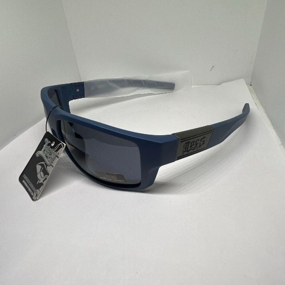 Locs Blue Hardcore Shades Wraparound UV Protection Sunglasses NWT